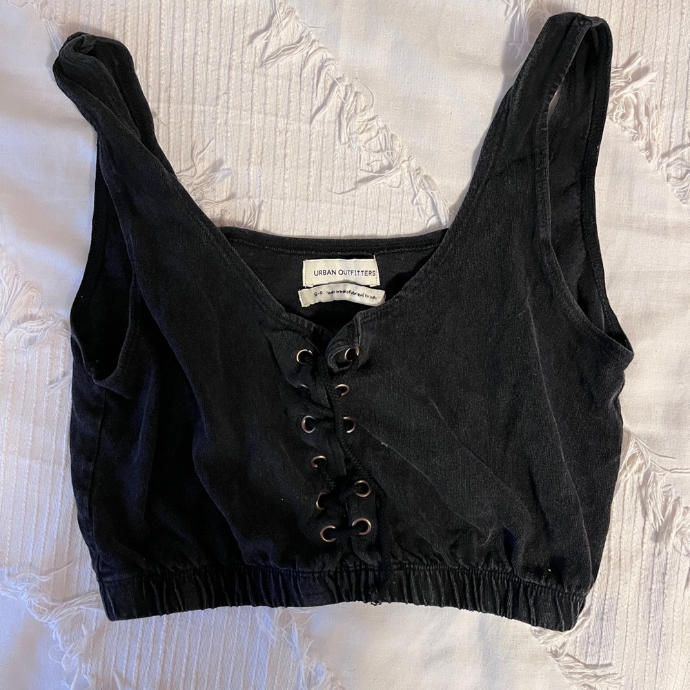 Black crop top